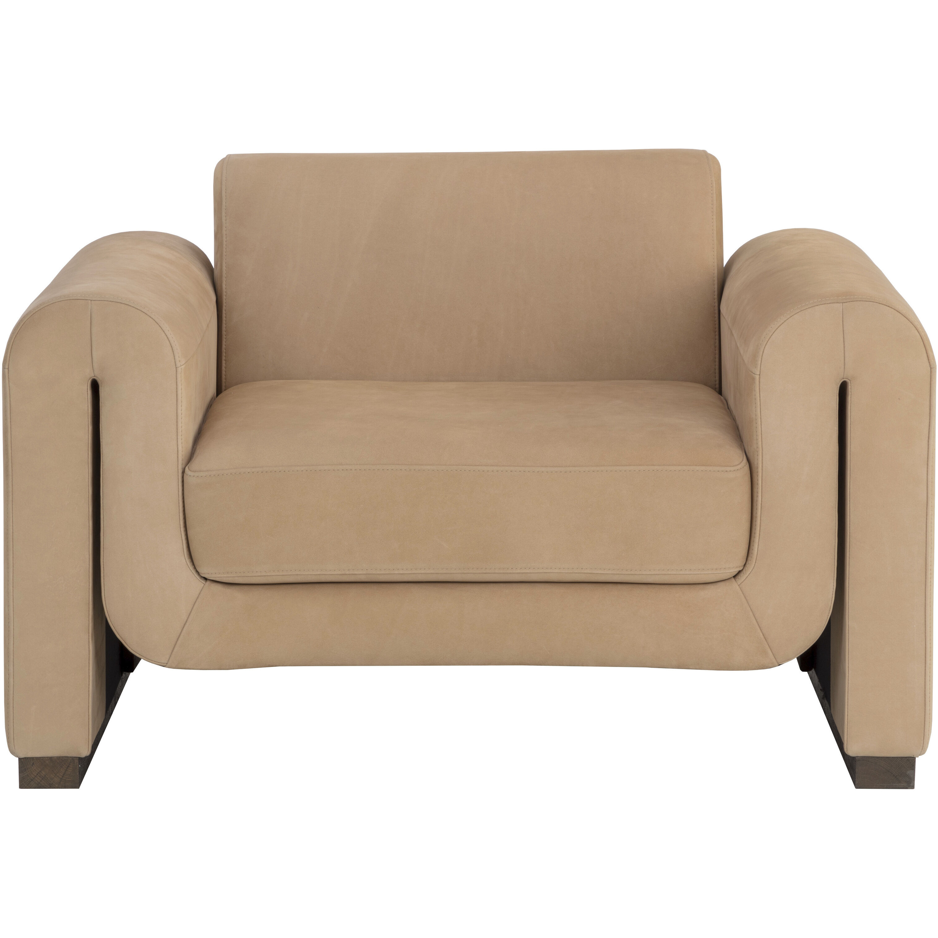 Romer Distressed Brown / Nubuck Tan Leather Armchair